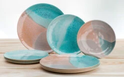 Flamefield Dunes And Sea Geschirr-Set 12 Tlg. -Camping im Freien 343398 2381231