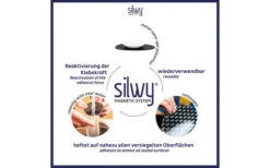 Silwy® Universal Magnet Teller Set 6 Stück Weiß -Camping im Freien 434478 3095165