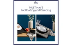 Silwy® Tricky Zusammenklappbares Besteck-Set 3-tlg. -Camping im Freien 435252 3100794