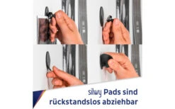 Silwy® Smart Magnet-Pins Inkl. Metall Nano Gel Pads Weiss -Camping im Freien 435408 3102506