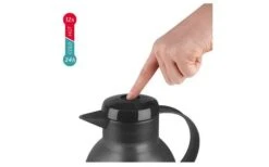 Emsa Isolierkanne Samba 1 Liter Orange Transluzent -Camping im Freien 460439 3304359 1