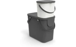 Rotho Albula Recycling Müllsystem 25 Liter Dunkelgrün -Camping im Freien 460517 3317690