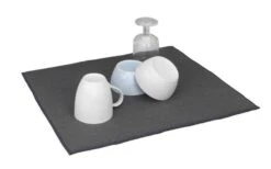 Wenko Mikrofaser Abtropfmatte Miko Blau -Camping im Freien 492272 3504779