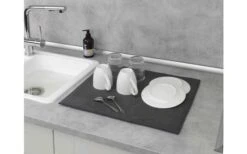 Wenko Mikrofaser Abtropfmatte Miko Blau -Camping im Freien 492428 3504797