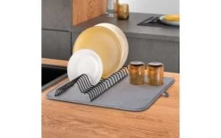 Metaltex Dry-Tex 2-in-1 Abtropfgestell Mit Microfasermatte Schwarz -Camping im Freien 497090 3367256