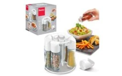 Metaltex Spice-8 Gewürzständer Schwarz -Camping im Freien 497165 3341525