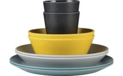 Mepal Bloom Melamin Geschirr-Set 8-teilig Nordic Green -Camping im Freien 510842 3435920