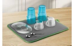 Metaltex Softex Microfaser Abtropfmatte Anthrazit -Camping im Freien 526316 3422696 2