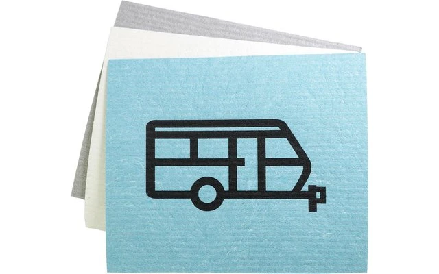 Pufz Schwedisches Geschirrtuch Wohnwagen Muster Lila 2 Pufz Schwedisches Geschirrtuch Wohnwagen Muster Lila – Bild 2