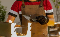 Fennek Grillschürze Gewachst Grau -Camping im Freien 605827 4451907