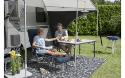 Crespo RP-215 Air Deluxe Fußhocker Grau -Camping im Freien 687963 4681077