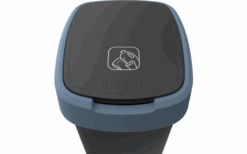 Rotho Twist Abfalleimer Mit Schwing- Und Klappdeckel 10 Liter Horizon Blau -Camping im Freien 689031 4830092