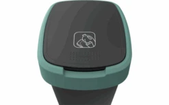 Rotho Twist Abfalleimer Mit Schwing- Und Klappdeckel 10 Liter Horizon Blau -Camping im Freien 689040 4830122