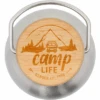 Camplife Edelstahlflasche Mit Bambusdeckel 350 Ml