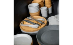 Koziol Rio Besteckset 3 Teilig Nature Ash Grey -Camping im Freien 733991 4917743 1