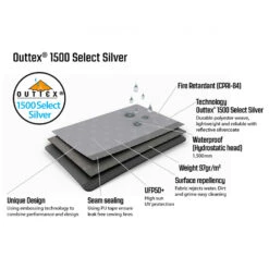 Outwell Event Lounge XL Side Wall With Zipper 2-Pack - Zelterweiterung -Camping im Freien outwell event lounge xl side wall with zipper 2 pack zelterweiterung detail 6